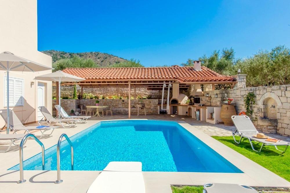 Villa Korini With Swimming Pool Achlades Экстерьер фото