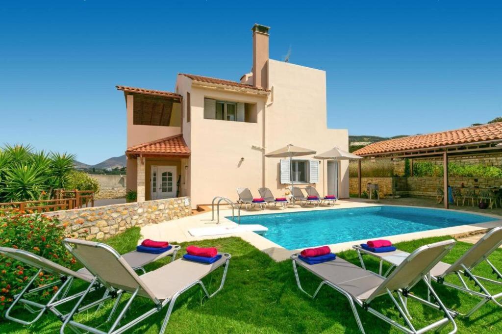 Villa Korini With Swimming Pool Achlades Экстерьер фото