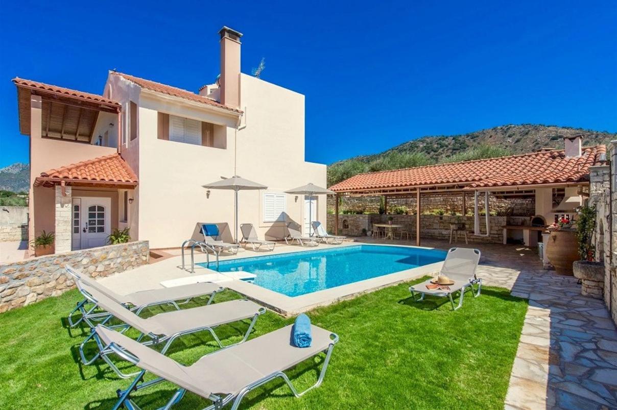 Villa Korini With Swimming Pool Achlades Экстерьер фото