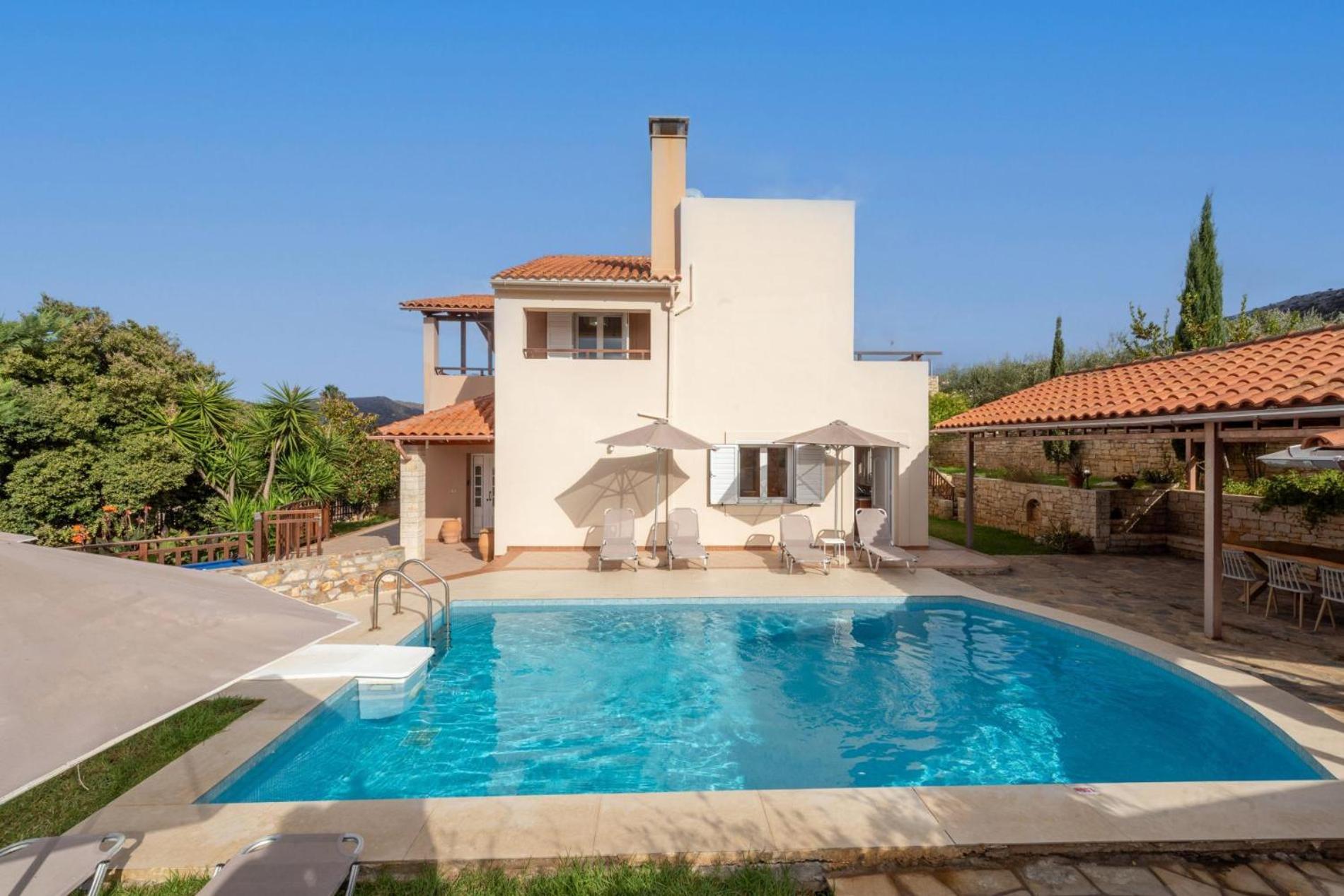 Villa Korini With Swimming Pool Achlades Экстерьер фото